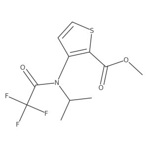 Methyl 3-[(1-methylethyl)(trifluoroacetyl)amino]-2-thiophenecarboxylate Structure