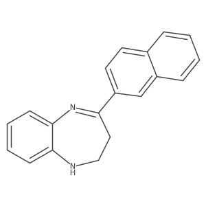 4-(naphthalen-2-yl)-2,3-dihydro-1H-1,5-benzodiazepine结构式