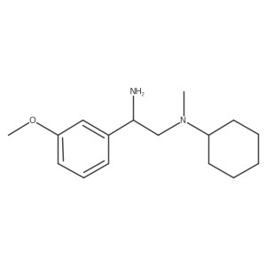 N2-Cyclohexyl-1-(3-methoxyphenyl)-N2-methyl-1,2-ethanediamine结构式