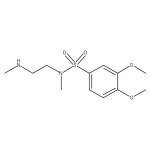 N-methyl-N-[2-(methylamino)ethyl]-3,4-bis(methyloxy)benzenesulfonamide Structure