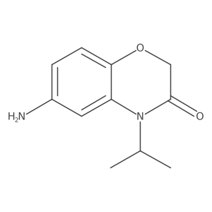 6-amino-4-(propan-2-yl)-3,4-dihydro-2H-1,4-benzoxazin-3-one结构式