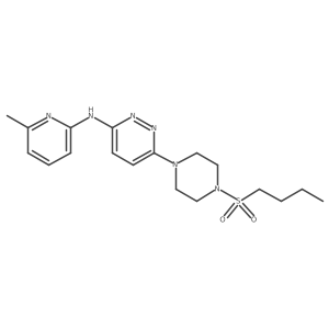 6-(4-(butylsulfonyl)piperazin-1-yl)-N-(6-methylpyridin-2-yl)pyridazin-3-amine Structure
