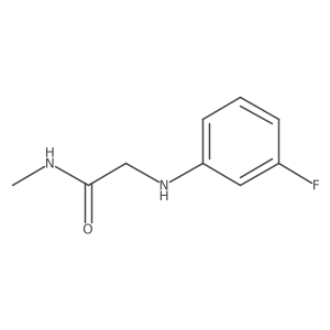 2-[(3-fluorophenyl)amino]-N-methylacetamide结构式