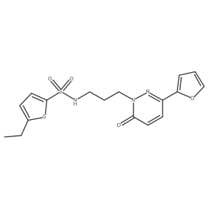 5-ethyl-N-{3-[3-(furan-2-yl)-6-oxo-1,6-dihydropyridazin-1-yl]propyl}thiophene-2-sulfonamide Structure