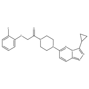 1-(4-(3-Cyclopropyl-[1,2,4]triazolo[4,3-b]pyridazin-6-yl)piperazin-1-yl)-2-(2-fluorophenoxy)ethanone Structure