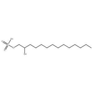 1,2-Tetradecanediol, 1-(hydrogen sulfate)结构式