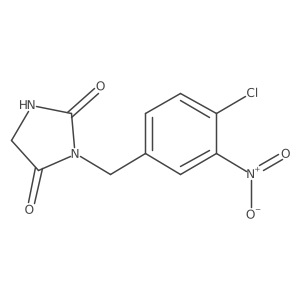 3-[(4-Chloro-3-nitrophenyl)methyl]imidazolidine-2,4-dione结构式