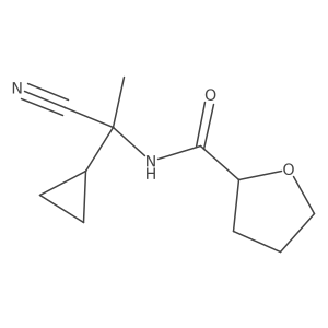 N-(1-cyano-1-cyclopropylethyl)oxolane-2-carboxamide Structure