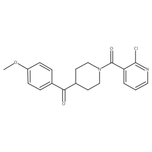 2-Chloro-3-[4-(4-methoxybenzoyl)piperidine-1-carbonyl]pyridine Structure