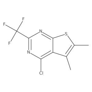4-Chloro-5,6-dimethyl-2-(trifluoromethyl)thieno[2,3-d]pyrimidine Structure