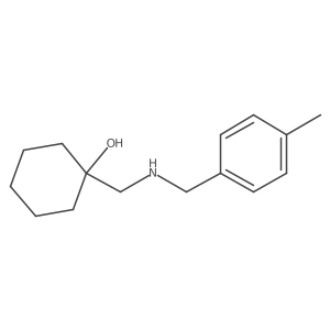 1-({[(4-Methylphenyl)methyl]amino}methyl)cyclohexan-1-ol结构式