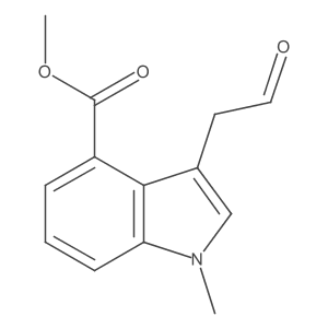 Methyl 1-methyl-3-(2-oxoethyl)indole-4-carboxylate结构式