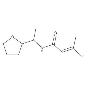3-Methyl-N-(1-(tetrahydrofuran-2-yl)ethyl)but-2-enamide结构式