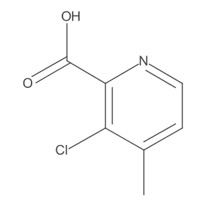 3-Chloro-4-methylpicolinic acid结构式
