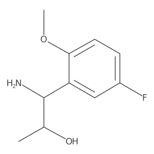 (1R,2R)-1-Amino-1-(5-fluoro-2-methoxyphenyl)propan-2-OL结构式