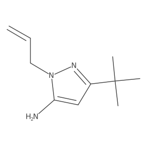 1-allyl-3-tert-butyl-1H-pyrazol-5-amine结构式