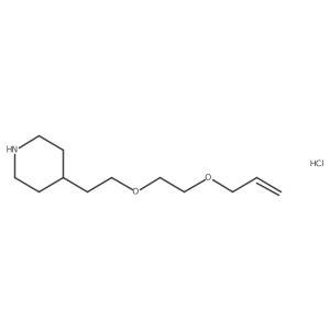 4-{2-[2-(Allyloxy)ethoxy]ethyl}piperidine hydrochloride结构式