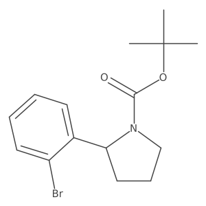 (R)-tert-Butyl 2-(2-bromophenyl)pyrrolidine-1-carboxylate Structure