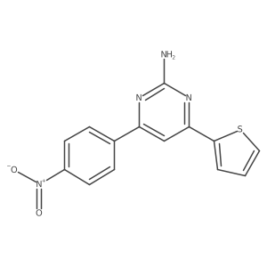 4-(4-Nitrophenyl)-6-(thiophen-2-yl)pyrimidin-2-amine Structure