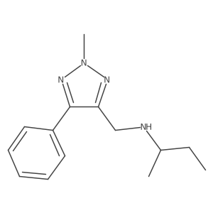 2-Methyl-N-(1-methylpropyl)-5-phenyl-2H-1,2,3-triazole-4-methanamine结构式
