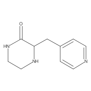 (S)-3-(Pyridin-4-ylmethyl)piperazin-2-one结构式