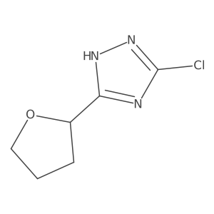 3-chloro-5-(tetrahydrofuran-2-yl)-1H-1,2,4-triazole Structure