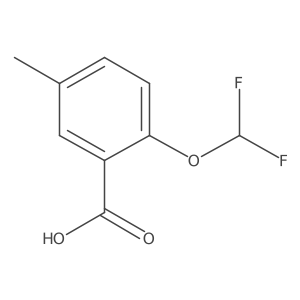 2-Difluoromethoxy-5-methylbenzoic acid Structure