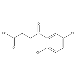 3-(2,5-Dichlorobenzenesulfinyl)propanoic acid结构式