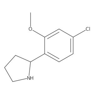 2-(4-Chloro-2-methoxyphenyl)pyrrolidine Structure