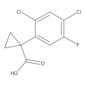 1-(2,4-Dichloro-5-fluorophenyl)cyclopropane-1-carboxylic acid Structure