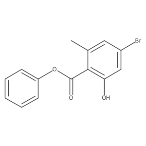 Phenyl 4-bromo-2-hydroxy-6-methylbenzoate Structure