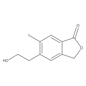 5-(2-hydroxyethyl)-6-iodo-2-benzofuran-1(3H)-one Structure