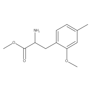 Methyl (R)-2-amino-3-(2-methoxy-4-methylphenyl)propanoate结构式