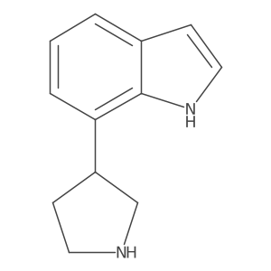 7-(Pyrrolidin-3-yl)-1h-indole结构式