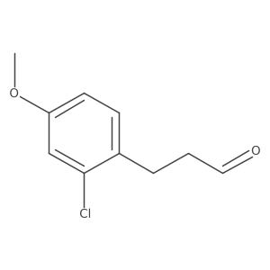 3-(2-Chloro-4-methoxyphenyl)propanal结构式