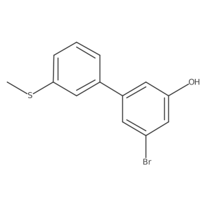 3-Bromo-5-(3-methylthiophenyl)phenol结构式