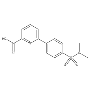 6-(4-N,N-Dimethylsulfamoylphenyl)picolinic acid Structure