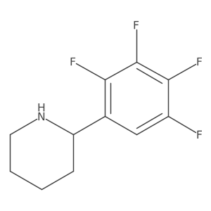 2-(2,3,4,5-Tetrafluorophenyl)piperidine Structure