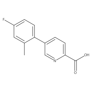 5-(4-Fluoro-2-methylphenyl)pyridine-2-carboxylic acid Structure