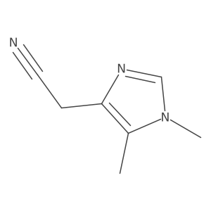 2-(1,5-Dimethyl-1H-imidazol-4-yl)acetonitrile Structure