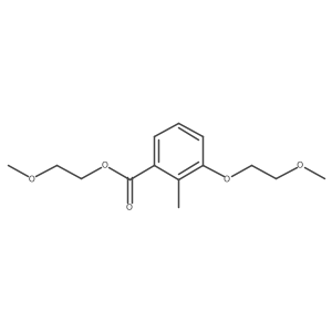 2-Methoxyethyl 3-(2-methoxyethoxy)-2-methylbenzoate结构式