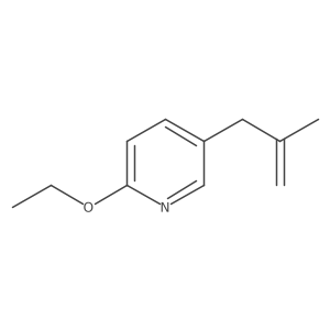 Pyridine, 2-ethoxy-5-(2-methyl-2-propen-1-yl)-结构式