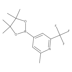 2-Trideuteromethyl-4-(4,4,5,5-tetramethyl-1,3,2-dioxaborolan-2-yl)-6-(trifluoromethyl)pyridine Structure