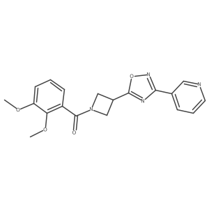 3-{5-[1-(2,3-Dimethoxybenzoyl)azetidin-3-yl]-1,2,4-oxadiazol-3-yl}pyridine结构式