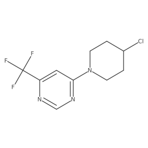 4-(4-Chloropiperidin-1-yl)-6-(trifluoromethyl)pyrimidine结构式