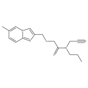 N-(cyanomethyl)-2-[({6-methylimidazo[1,2-a]pyridin-2-yl}methyl)sulfanyl]-N-propylacetamide Structure