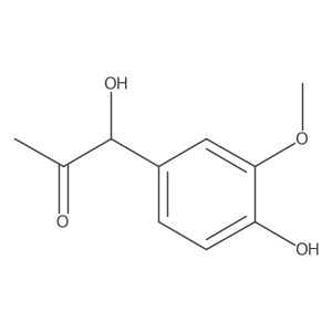 1-Hydroxy-1-(4-hydroxy-3-methoxyphenyl)propan-2-one Structure