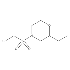 4-((Chloromethyl)sulfonyl)-2-ethylmorpholine Structure