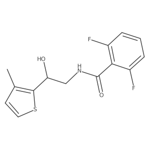 2,6-difluoro-N-[2-hydroxy-2-(3-methylthiophen-2-yl)ethyl]benzamide Structure