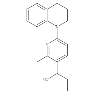 1-(6-(3,4-Dihydroquinolin-1(2H)-yl)-2-methylpyridin-3-yl)propan-1-ol结构式